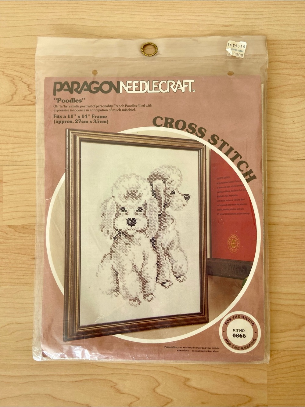 Paragon Needlecraft Cross Stitch Kit no. 0866 "Poodles" Dogs (11x14) Vintage